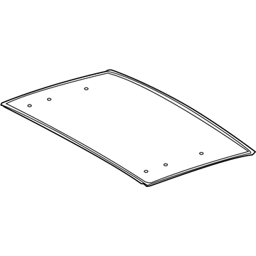 Toyota 63201-21170 Glass Sub-Assembly, SLID