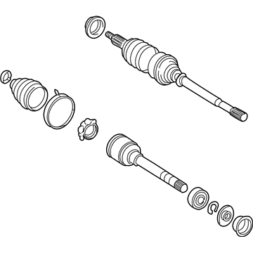 Toyota 43410-06070-84 Axle Assembly