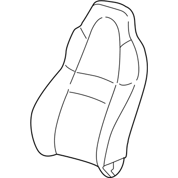 Toyota 71073-17400-C0 Front Seat Back Cover, Right(For Separate Type)