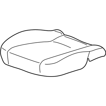 Toyota 71072-17310-B1 Front Seat Cushion Cover, Left(For Separate Type)