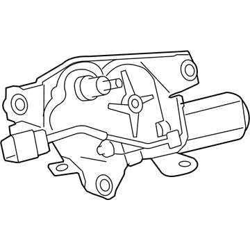 Toyota 85130-0C010 Motor Assy, Rear Wiper