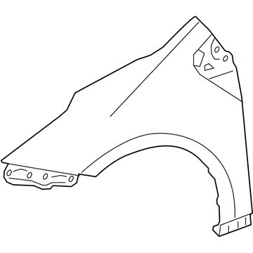 Toyota 53802-47100 Fender, Front Driver Side