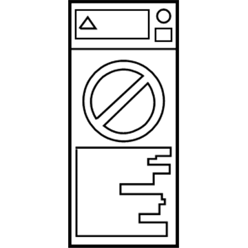 Toyota 74596-02020 Air Bag Label