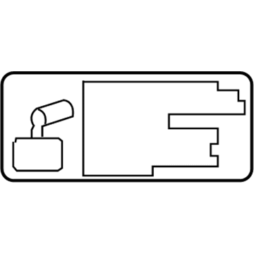 Toyota 11296-27020 Caution Label