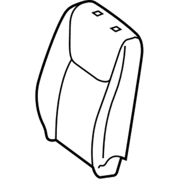 Toyota 71074-AE330-E0 Front Seat Back Cover, Left(For Separate Type)