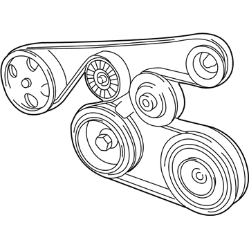 Toyota 99366-J1690 Belt, V-RIBBED