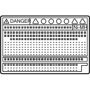 Toyota G9288-47080 Battery Label