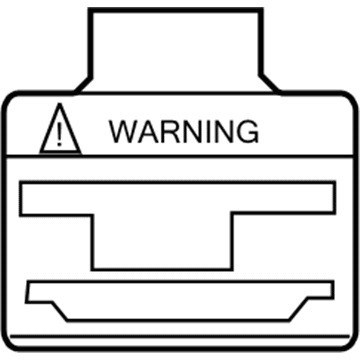 Toyota 74599-48020 Air Bag Label