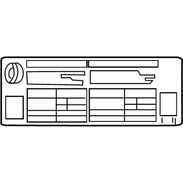 Toyota 42661-47320 Tire Info Label