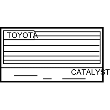 Toyota 11298-37670 Emission Label