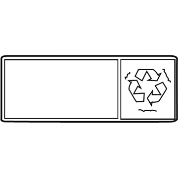 Toyota 28898-26010 Battery Label