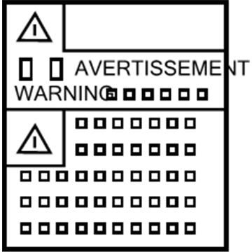 Toyota 82685-76011 Battery Label