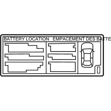 Toyota G9275-76020 Battery Label