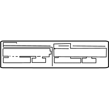 Toyota 88723-47090 Caution Label