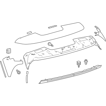 Toyota 76085-0E931 SPOILER SUB-ASSY, RR