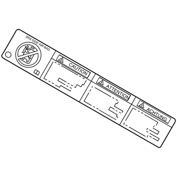 Scion 74596-74010 Air Bag Label