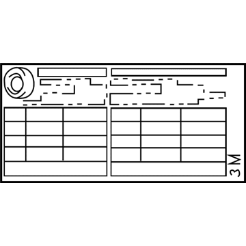 Scion 42661-74050 Tire Info Label