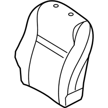 Toyota 71074-02V60-B0 Front Seat Back Cover, Left(For Separate Type)