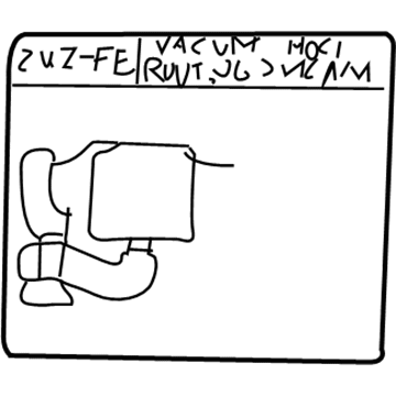 Toyota 17792-50043 Vacuum Diagram