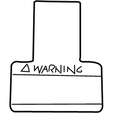 Toyota 74599-06010 Caution Label