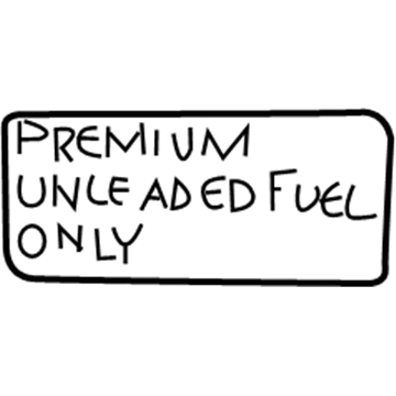 Toyota 74559-50010 Label, Fuel Information