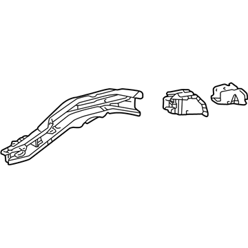 Toyota 57602-42060 Member Sub-Assy, Rear Floor Side, Front LH