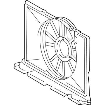 Toyota 16711-0T040 Fan Shroud