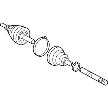 Toyota 43460-09M20 Shaft Assembly Front Drive Outboard Joint Right