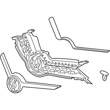 Toyota 53100-12491 Radiator Grille Sub Assembly