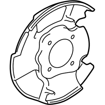 Toyota 47781-04050 Disc Brake Dust Cover, Front Right