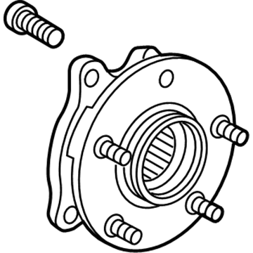 Toyota 43550-0R010 Front Axle Bearing And Hub Assembly, Left