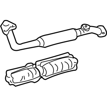 Toyota 17410-50370 Front Exhaust Pipe Assembly