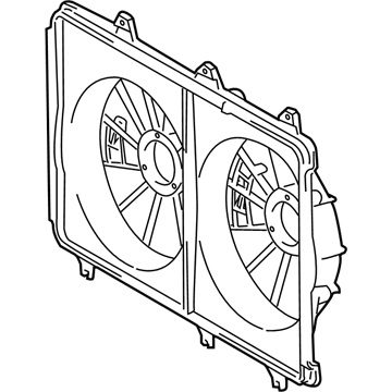 2012 Toyota Highlander Fan Shroud - 16711-0V060