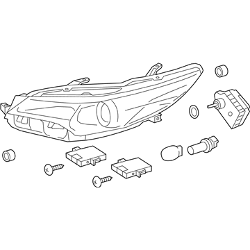 Toyota 81150-06870 Driver Side Headlight Assembly