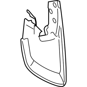 Toyota 76622-04094 MUDGUARD, Front Body, L