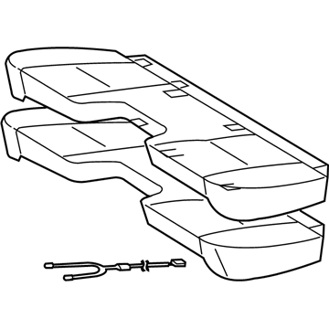 Toyota 71002-04091-B0 Cushion Assembly