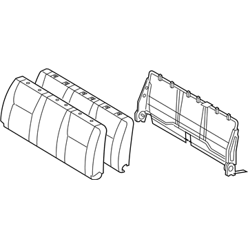 Toyota 71430-04480-B0 Back Assembly, Front Seat