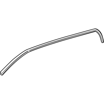 Toyota 62381-0C030 Weatherstrip, Roof Side Rail, RH