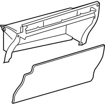 Toyota 55550-47081-C0 Door Assembly, Glove Compartment