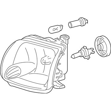 Toyota 81110-0C031 Headlamp Assembly