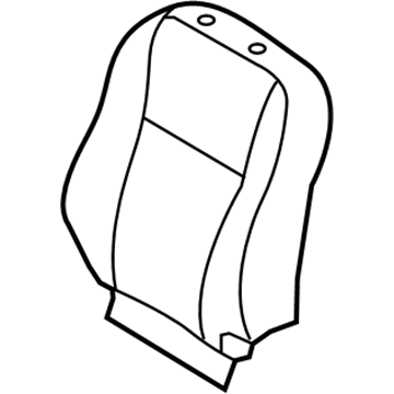 Toyota 71073-12L50-E1 Front Seat Back Cover, Right(For Separate Type)