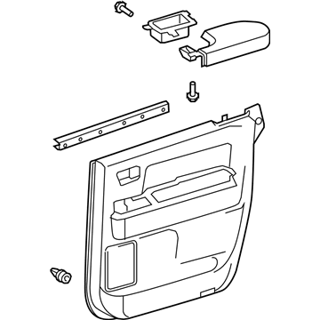 Toyota 67630-0C130-C2 Board Sub-Assy, Rear Door Trim, RH