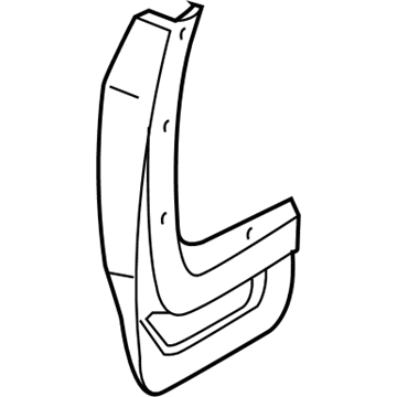 Toyota 76626-0E010 MUDGUARD, Quarter Panel