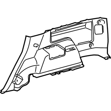 Toyota 64714-35904-B1 Lower Quarter Trim