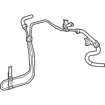 Toyota Matrix Power Steering Hose - 44406-01020