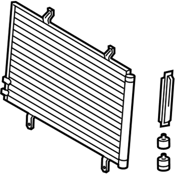 Toyota 88460-AZ001 CONDENSER Assembly, Mvp