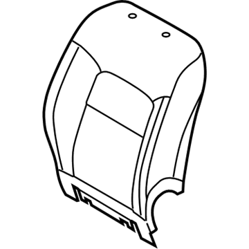 Toyota 71073-6A670-E1 Front Seat Back Cover, Right(For Separate Type)