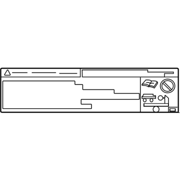 Toyota 11285-F4010 LABEL, COOLANT SYSTE