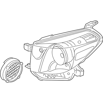 Toyota 81170-74090 Driver Side Headlight Unit Assembly