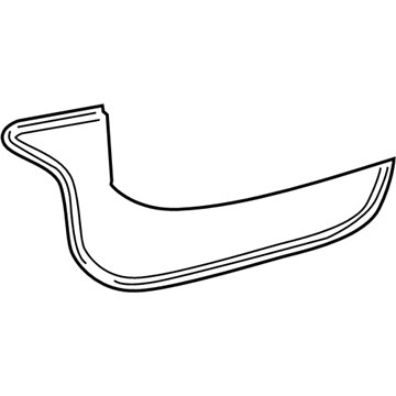 Toyota 64461-02180 Weatherstrip, Rear